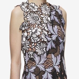 Self-Portrait Lilac Patchwork Dress